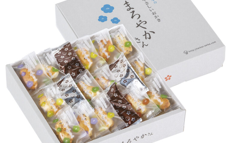天然水おかき　まろやかさんのパッケージ