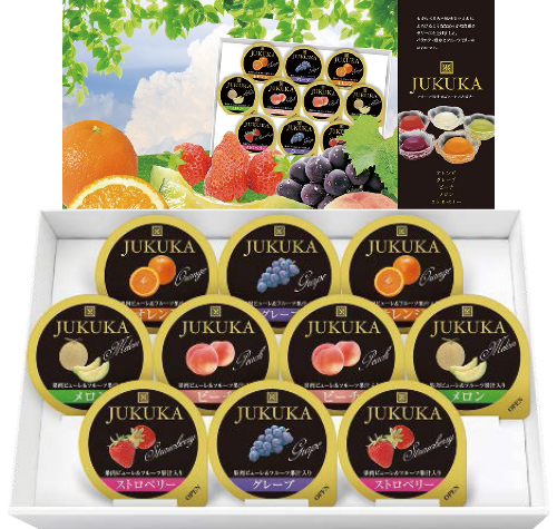 10個熟果ゼリーのパッケージ
