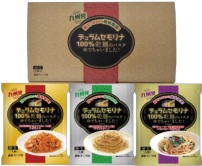 乾麺のパスタゆでちゃいました ギフトセット3食のパッケージ